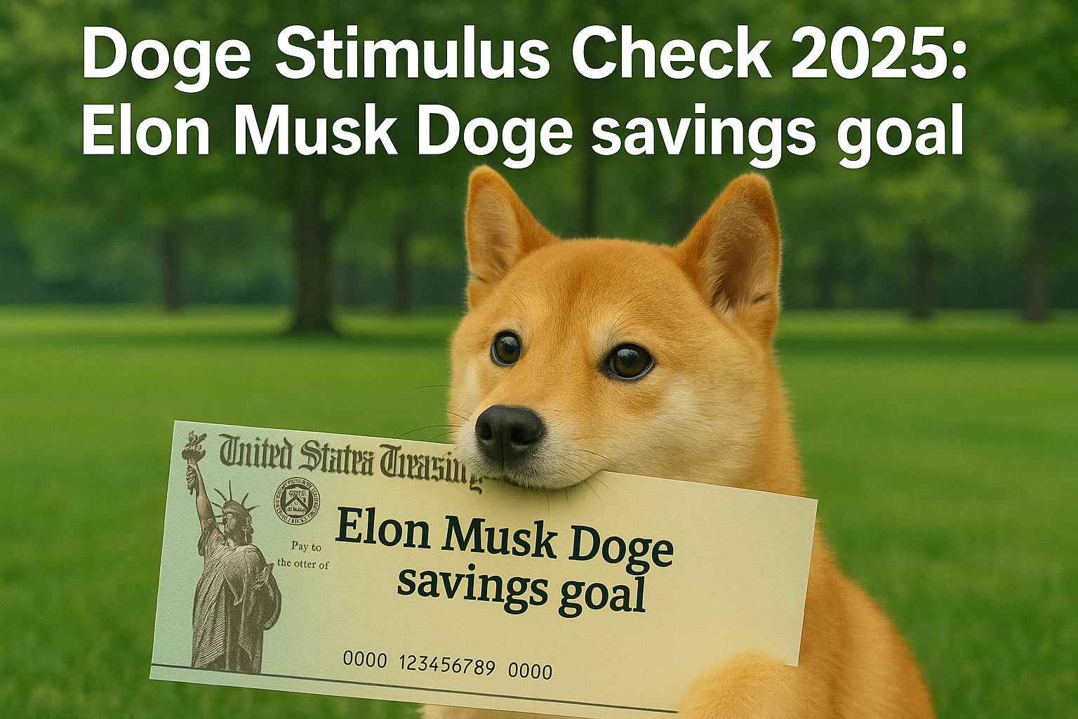 Doge Stimulus Check 2025: Elon musk doge savings goal