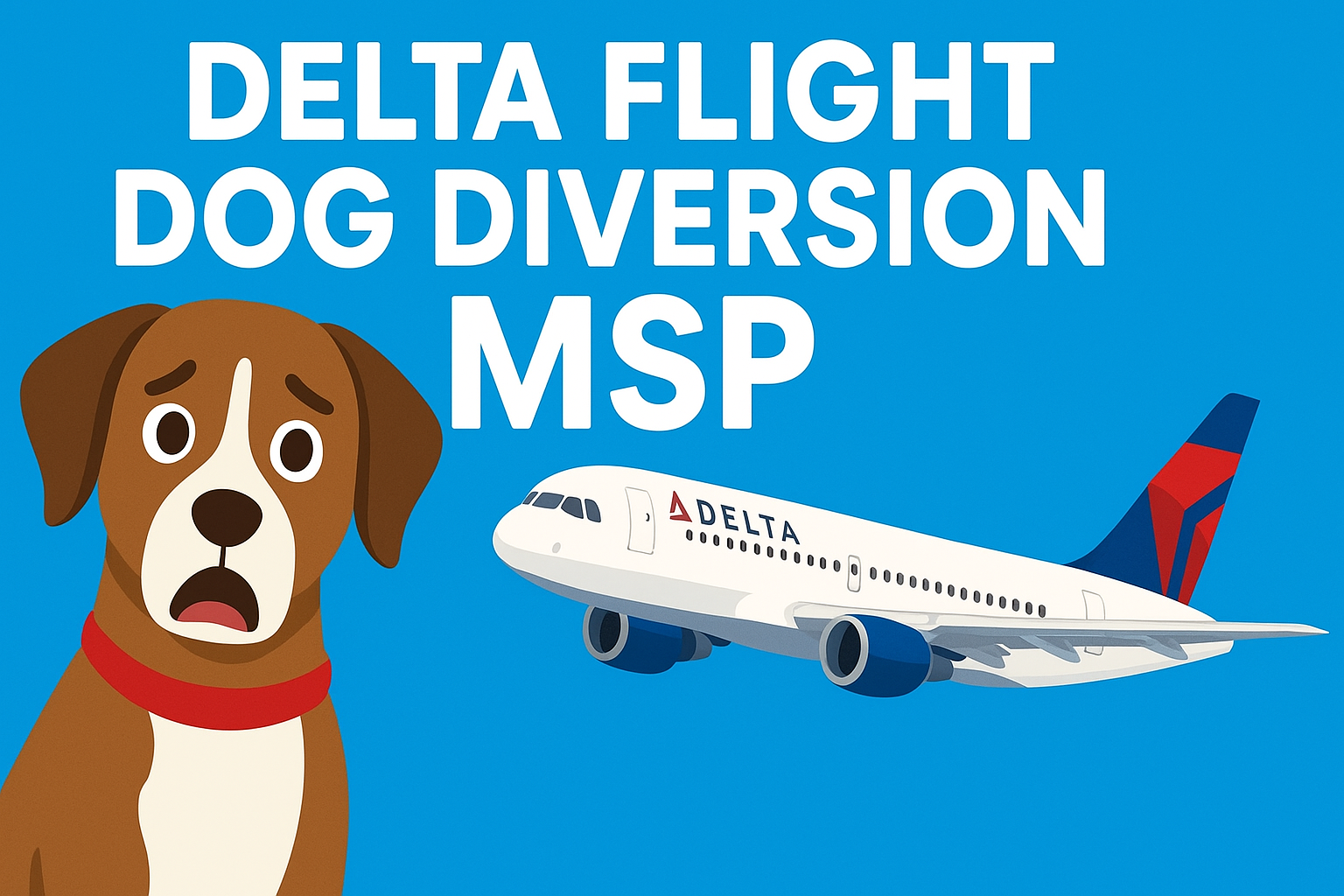 Delta Flight Dog Diversion MSP